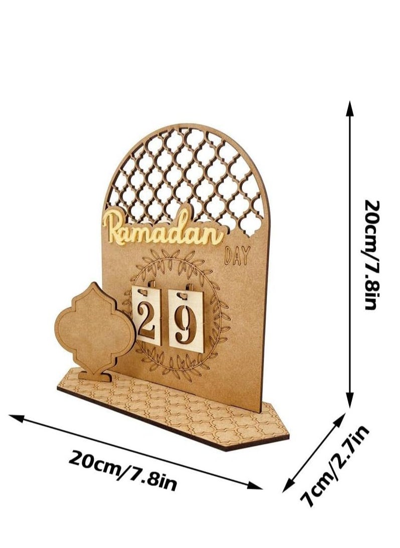 RATSAW - Wooden Calendar Countdown 30 Days Calendar Elegant Decorations for Home - Image 1