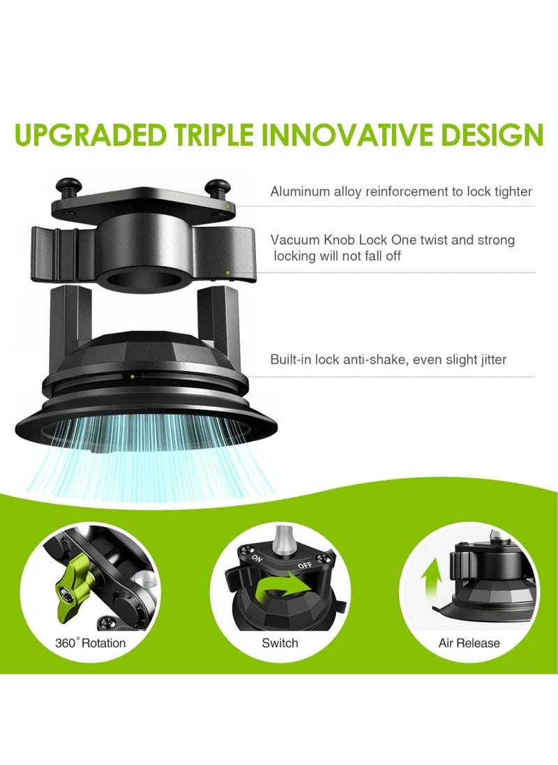 JAJEEK "360° Rotating Suction Cup Car Phone Holder, Universal Adjustable Mount for iPhone & Samsung" - Image 4