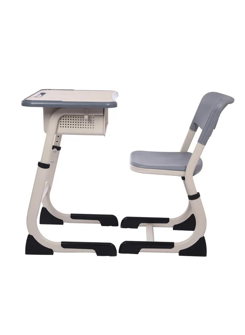 DubaiGallery Modern College Table Classroom Furniture Bancs Scolaire Pupitre Adult University Student Wooden School Chair and Desk Set - Image 3