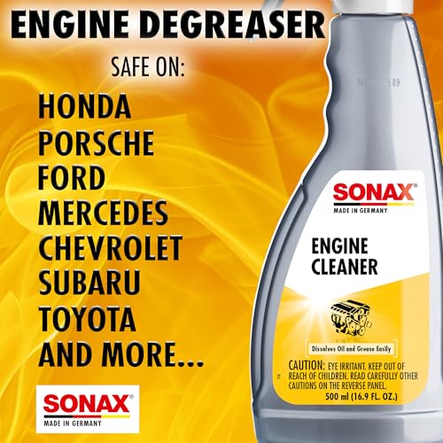 SONAX Engine Cleaner | Powerful Engine Degreaser for Oil & Grease Removal | Safe on Metal, Plastic & Rubber | Phosphate & Solvent-Free Formula | Deep-Cleaning for Hard-to-Reach Areas | 543200 | 500 ml - Image 5