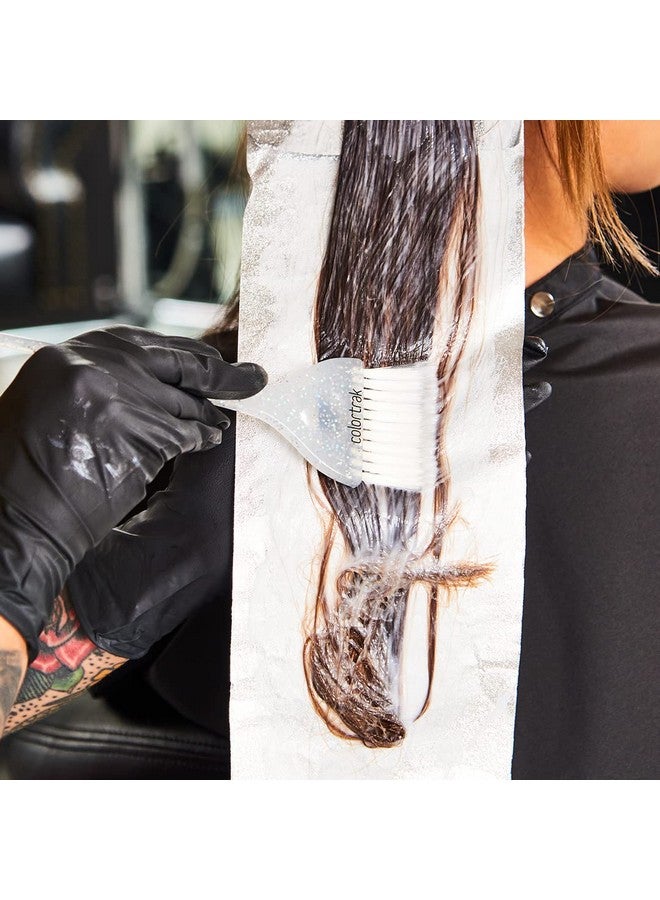 Colortrak Galaxy Glitter 2 Piece Hair Brush Set for Highlighting and Coloring Hair Sections, Includes 2.5 Inch Wide Celestial Glow Soft Bristle Brush, 3 Inch Wide Meteor Shower Stiff Bristle Brush - Image 5