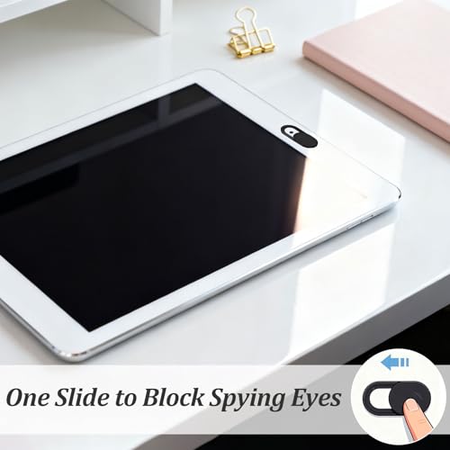 Brvlsoc Webcam Cover Slide (25-Pack) – Ultra-Thin Privacy Camera Blocker for MacBook, iPhone, iPad, Laptop, PC & Smartphones – Black - Image 5