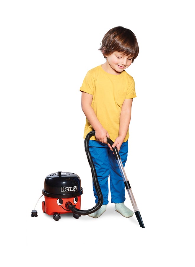 CASDON - Henry Vacuum Cleaner: Red Toy Vacuum With Real Function And Nozzle Accessories. For Children Aged 3+ - Image 1