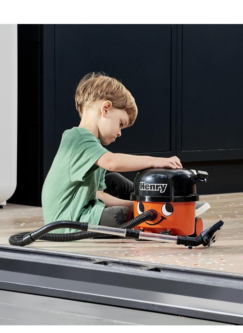 CASDON - Henry Vacuum Cleaner: Red Toy Vacuum With Real Function And Nozzle Accessories. For Children Aged 3+ - Image 1