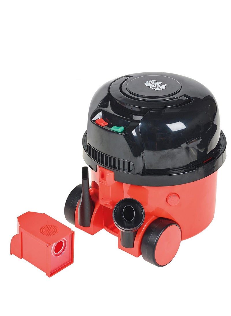 CASDON - Henry Vacuum Cleaner: Red Toy Vacuum With Real Function And Nozzle Accessories. For Children Aged 3+ - Image 1