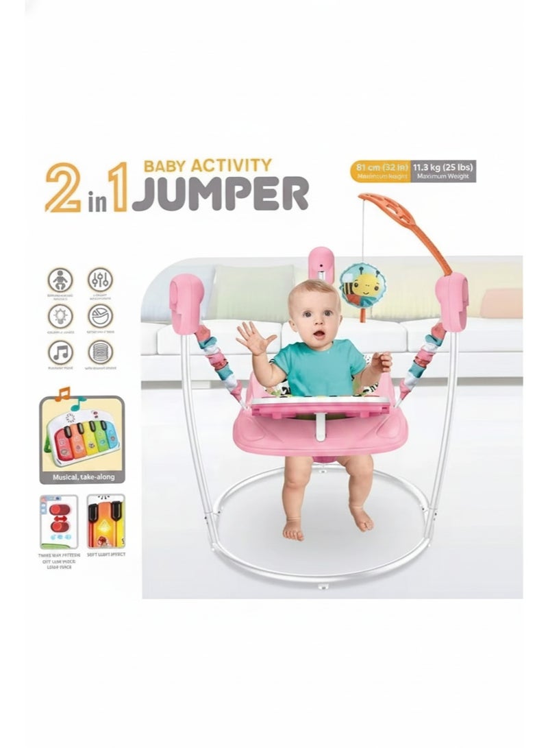 Tiibaby tilbaby 2-in-1 Baby Activity Jumper with Music and Lights - Image 3