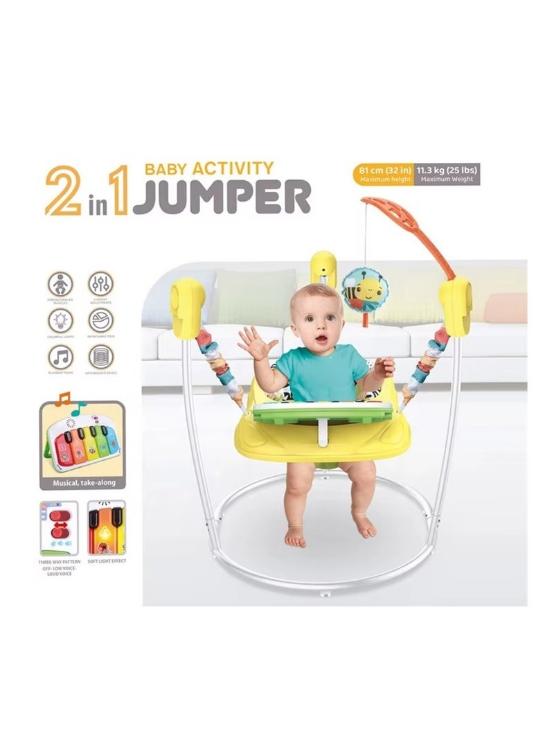 Tiibaby tilbaby 2-in-1 Baby Activity Jumper with Music and Lights - Image 4