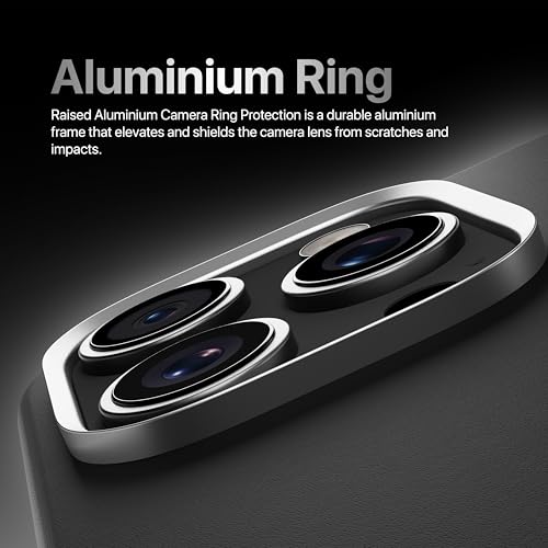 CASEGEAR Modern Leatherite Case Compatible with iPhone 16 Plus | 10.8 Feet Drop Protection | Compatible with MagSafe | Metal Camera Ring and Tactile Buttons | Raven Black - Image 4