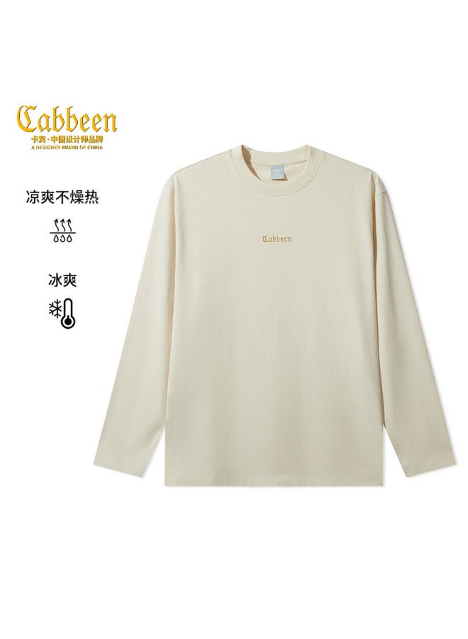 Cabbeen Men's T-shirt Logo Design Comfortable And Soft Autumn Long Sleeve T-shirt - Image 2