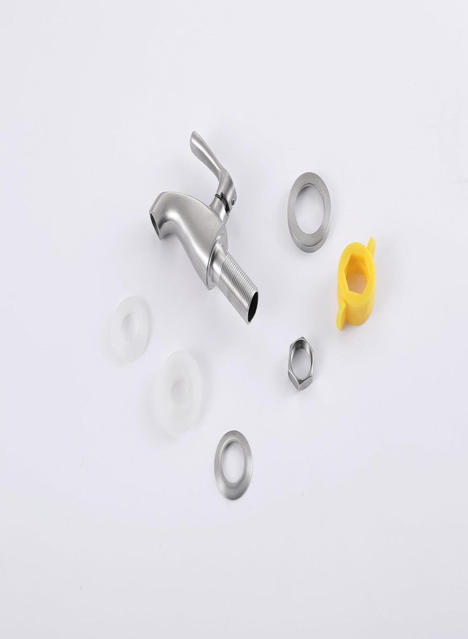 ستانلس وركس صنبور موزع مشروبات من الفولاذ المقاوم للصدأ من شركة Stainless Works طراز SSS032 (يناسب فتحة 5/8 بوصة، صمام كروي ربع دورة، تشطيب مصقول، مع أداة شد) - Image 2