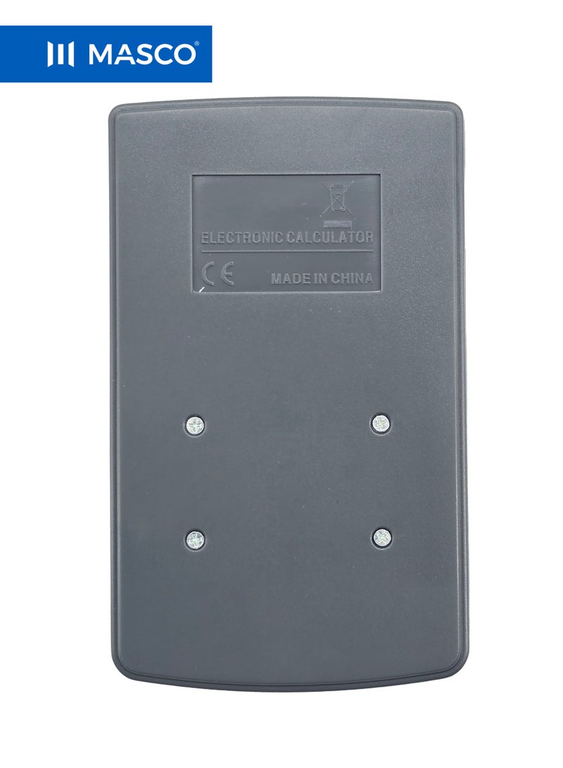 MASCO 12-Digit Desktop Calculator with Large Display, Solar Plus Power, Dual Memory - Image 3
