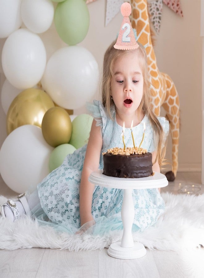 Eoopoon Rose Gold 2nd Birthday Glitter Cone Hat - Sparkling Party Hat for Baby Girls, Party Decorations, Ideal for Photoshoots & Birthday Celebrations(Rose Gold Cone2) - Image 3