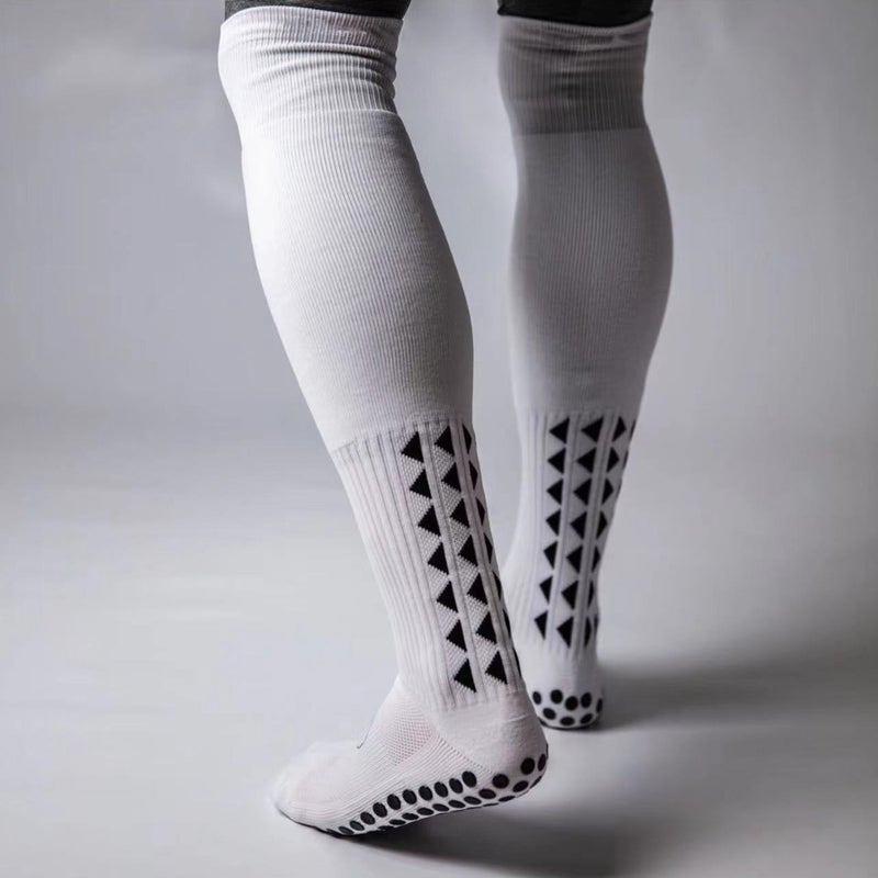 Generic 2024 Amazon Game Training Football Socks Thickened Towel Socks Dumped Non-Slip Wear-Resistant Wipe Sporty Socks White