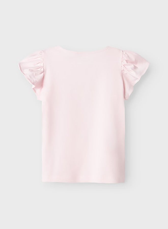 NAME IT Kids Girls Folly Glitter Top - Image 2