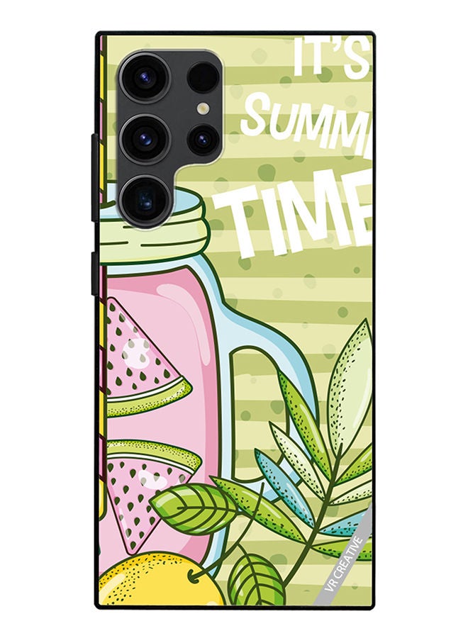 VR CREATIVE Protective Case Cover For Samsung Galaxy S23 Ultra 5G Refreshing Juice Design Multicolour - Image 1