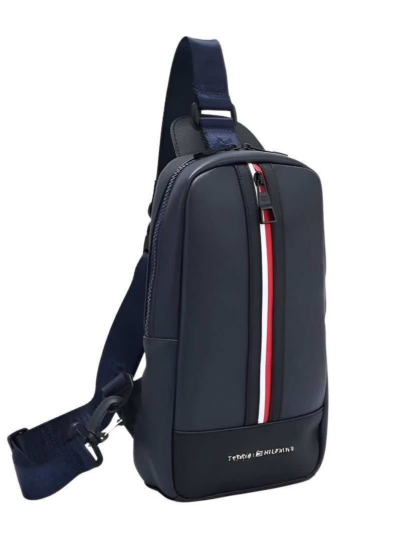 Tommy Hilfiger Plus - Tommy Hilfiger Men's Sling Bag – Leather Crossbody Chest Bag - Image 1