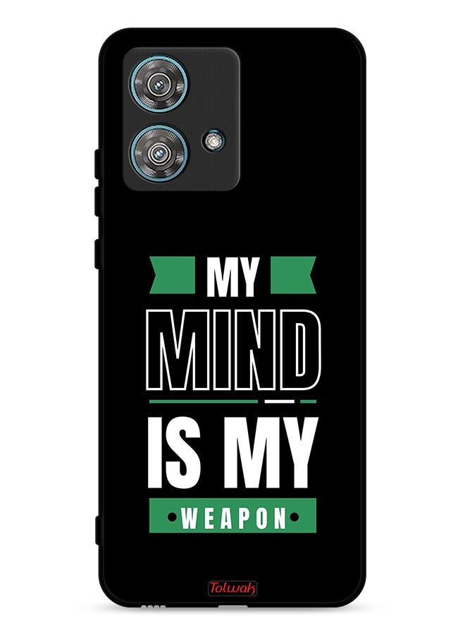 Tolwak Motorola Edge 40 Neo 5G Protective Case Cover My Mind Is My - Image 1