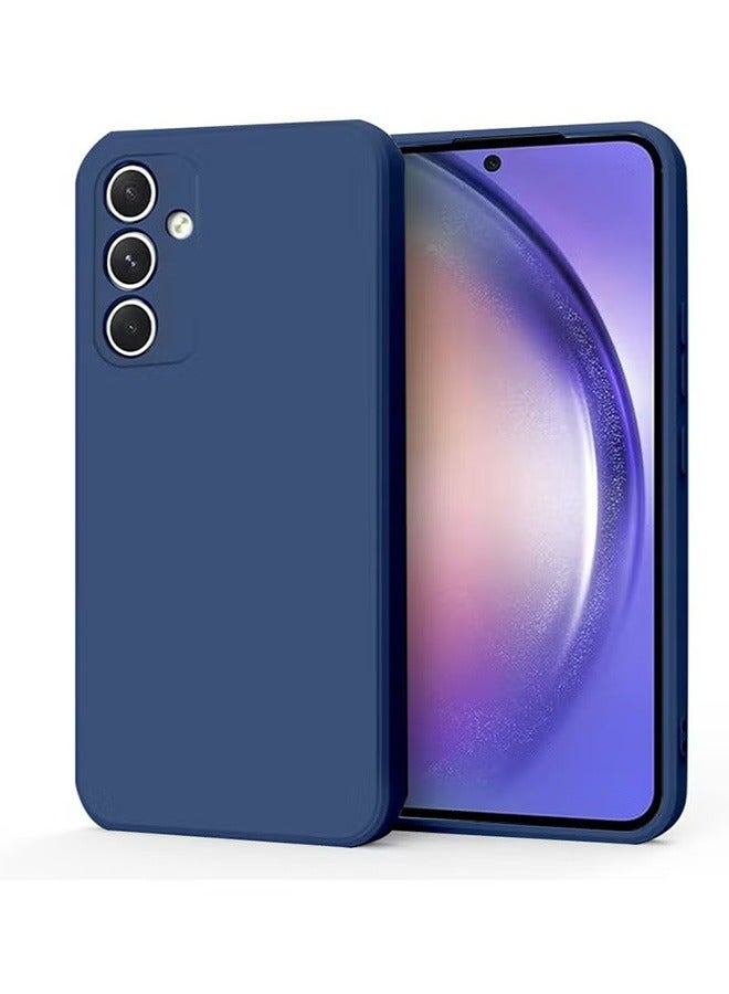 Case for Samsung Galaxy A55 5G 6.6-Inch, Soft TPU Thin Protective Phone Cover with Matte Finish, Anti-Fall Drop Protection, Anti-Fingerprints, Shockproof Case for Samsung Galaxy A55 5G (Blue) - Image 1