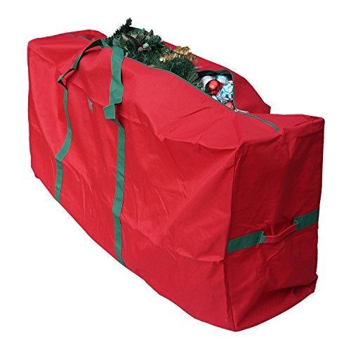 K-Cliffs Artificial Christmas Tree and Ornament Storage Bag | Fits Up to 7 ft Trees | 48" x 15" x 20" - Image 4