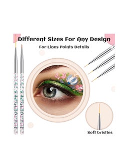 Maitys 6 Pcs Eyeliner Brushes Fine Point Thin Eye Makeup Gel Eyeliner Brush Water Activated Graphic Cosmetic Eye Wands Liner Brush for Eyes Makeup Tools(Bright Style) - pzsku/Z6C7F0362AF6B0AC847EDZ/45/_/1735908941/9c0789fd-3824-4b15-bd43-e58673782950