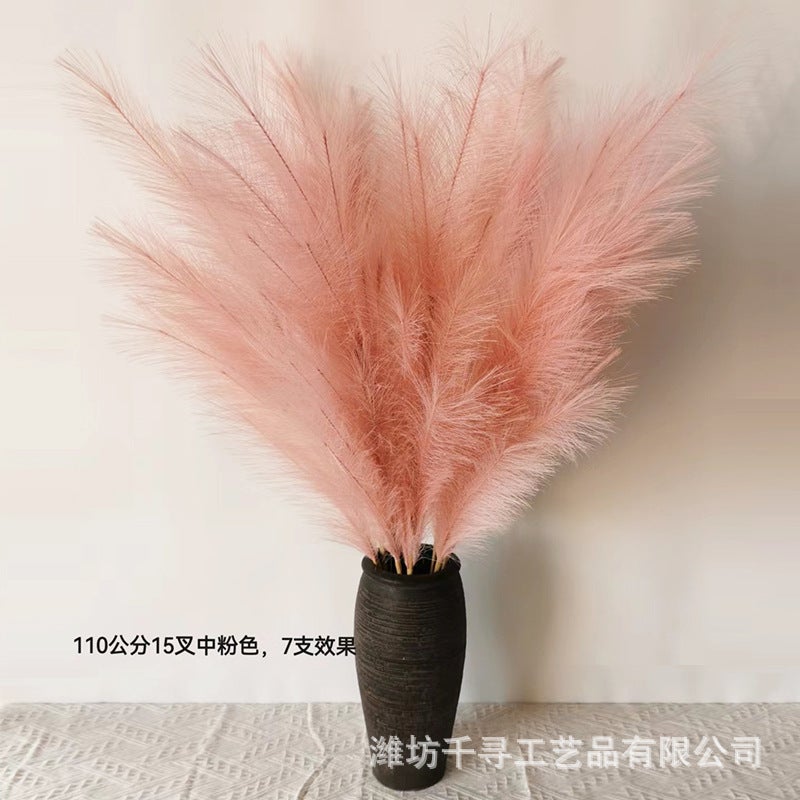 Single Flower Arrangement Reed Simulation Reed Big Pampas Wedding Decoration Fake Flower Artificial Pampas Grass - Image 5