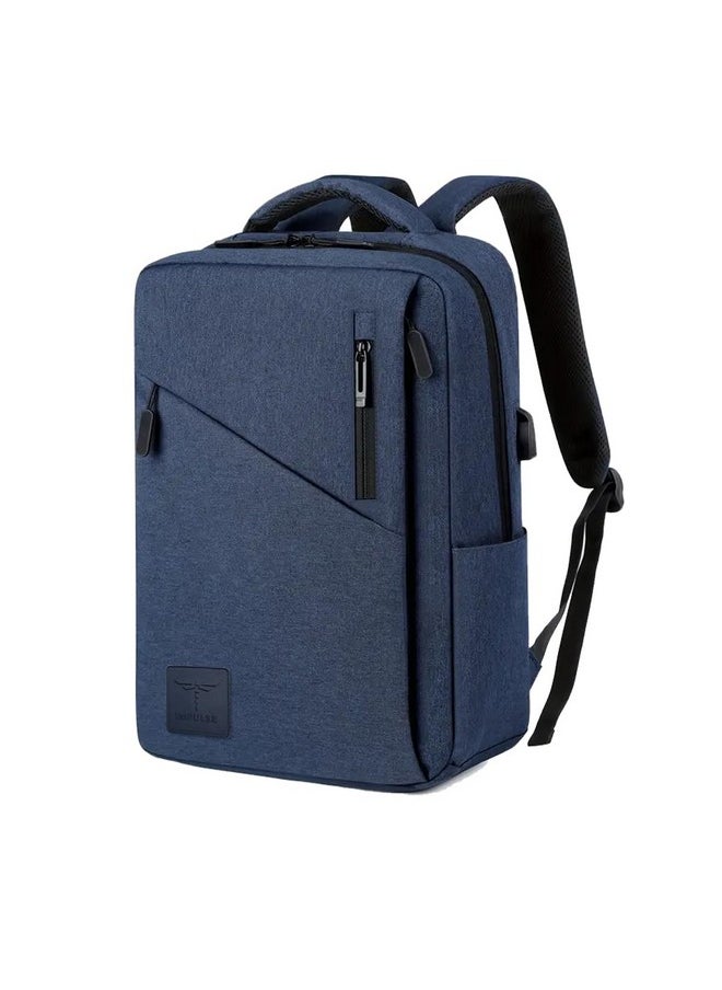 Impulse Impulse V2 Elite 30L Unisex Water Resistant Travel Laptop Backpack with USB Charging Port/Office Bag/School Bag/College Bag/Business Bag Fits Up to 16 Inch Laptop with 1 Year Warranty (Blue)  - Image 1
