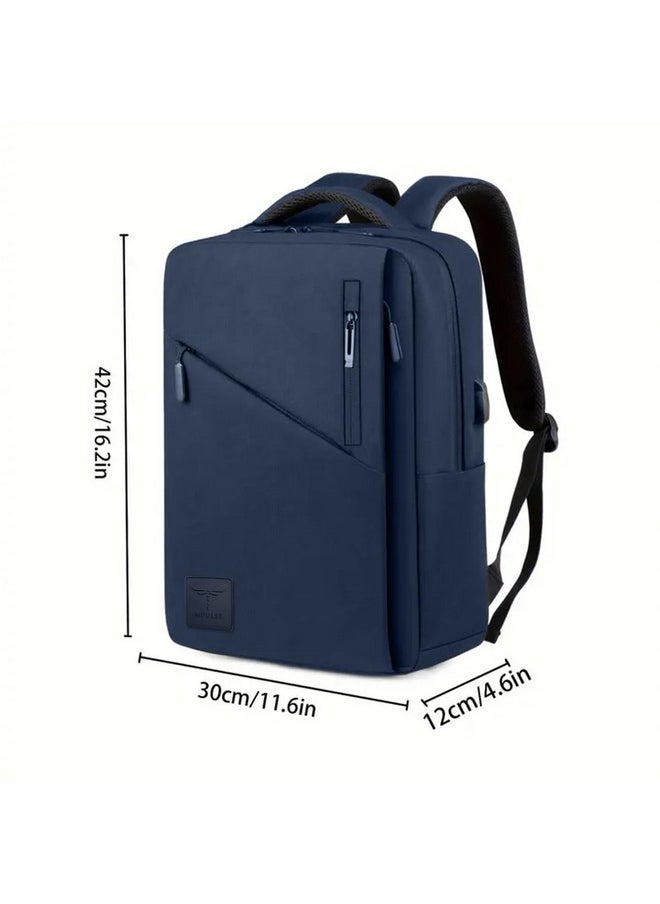 Impulse Impulse V2 Elite 30L Unisex Water Resistant Travel Laptop Backpack with USB Charging Port/Office Bag/School Bag/College Bag/Business Bag Fits Up to 16 Inch Laptop with 1 Year Warranty (Blue)  - Image 2