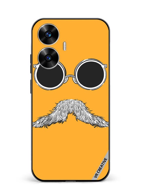 Protective Case Cover For Realme C55 Baba Mustaches Design Multicolour