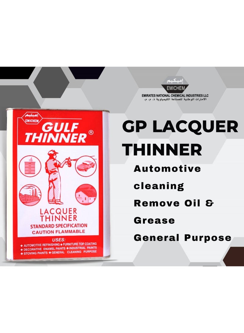 Emichem Gulf GP Lacquer Paint Thinner 2.6L – Standard Solvent for Wood & DIY - Image 3