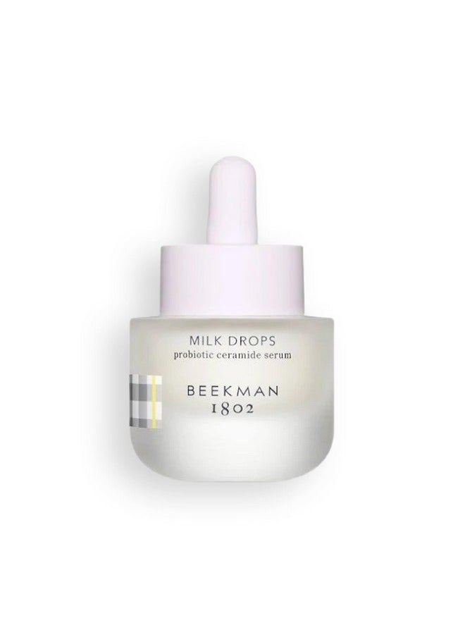 Beekman 1802 Milk Drops Ceramide Face Serum Fragrance Free 0.5 Oz Moisturizes & Boosts Radiance With Goat Milk Hyaluronic Acid & Natural Ahas And Bhas Good For Sensitive Skin Cruelty Free  - Image 2