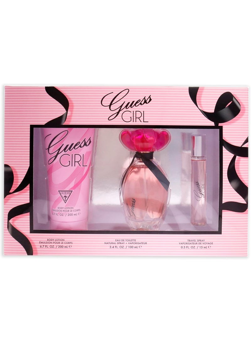 GUESS Girl Women’s Fragrance Gift Set – EDT 100ml + Body Lotion 200ml + EDP 15ml - Image 2