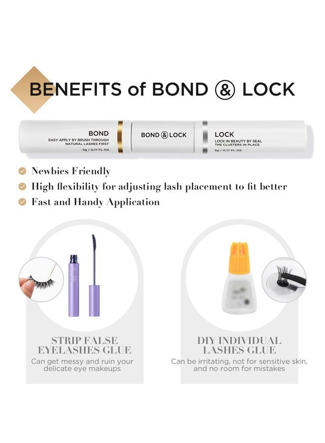 LASHVIEW لاصق رموش لاصق وقفل، لاصق رموش قوي لطيف مريح للاستخدام طوال اليوم خالي من اللاتكس مناسب للعيون الحساسة لاصق رموش مقاوم للماء - Image 5