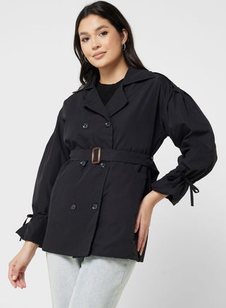 Puff Sleeve Trench Coat - pzsku/Z6C7F84436BB1AA0BC00AZ/45/_/1701405985/512561ad-9314-47bd-8fee-64f76a04bfce