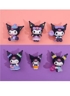 General A set of 6 large candy Cool Lomi ornaments blind box dolls trick-or-treating dolls handmade DIY cake cart pendulum decoration (6-7cm)  - Image 2