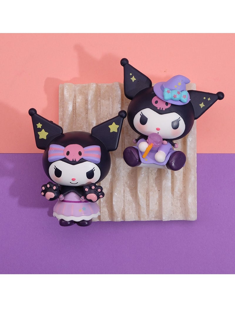 عام مجموعة من 6 حلوى كبيرة كول لومي الحلي أعمى مربع دمى خدعة أو علاج دمى اليدوية DIY كعكة عربة الديكور البندول (6-7cm) - Image 3