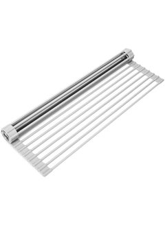 Over The Sink Dish Drying Rack, Roll Up Dish Drying Rack Kitchen Dish Rack Stainless Steel Sink Drying Rack, Foldable Dish Drainer, Gray (20.5x13.1) - pzsku/Z6C7FA241FC31C1171A3FZ/45/_/1726411948/1e250d4d-98e2-442e-935a-dc21de2da6b4