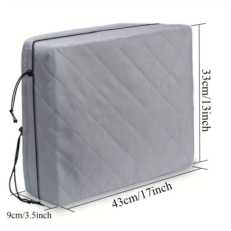 Indoor AC Unit Protective Cover S Size 16.93x12.99x3.54 Inch Windproof - Image 3