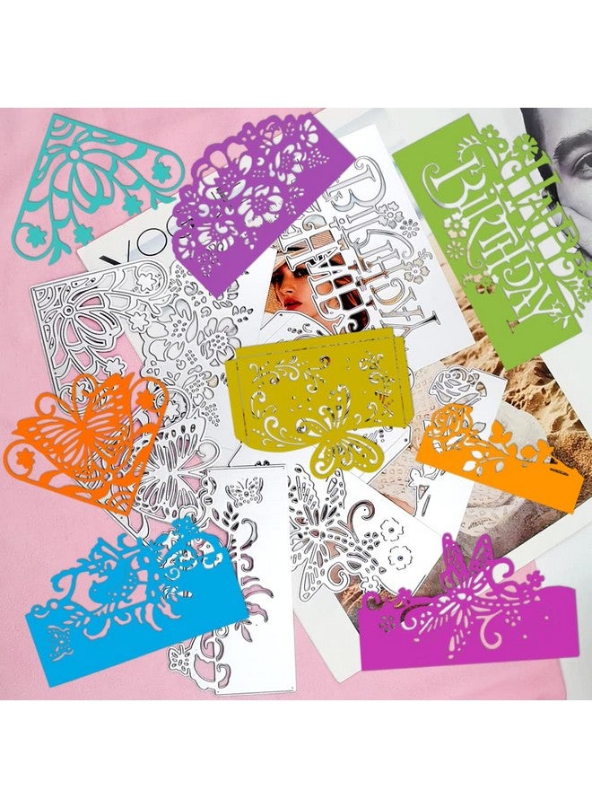 AFUNTA 8 Sets Dies For Card Making Birthday Metal Die Cuts Rose Flower Bird Butterfly Cutting Dies Embossing Stencils For Diy Scrapbook Album Decorative Scrapbook Card Making - Image 2