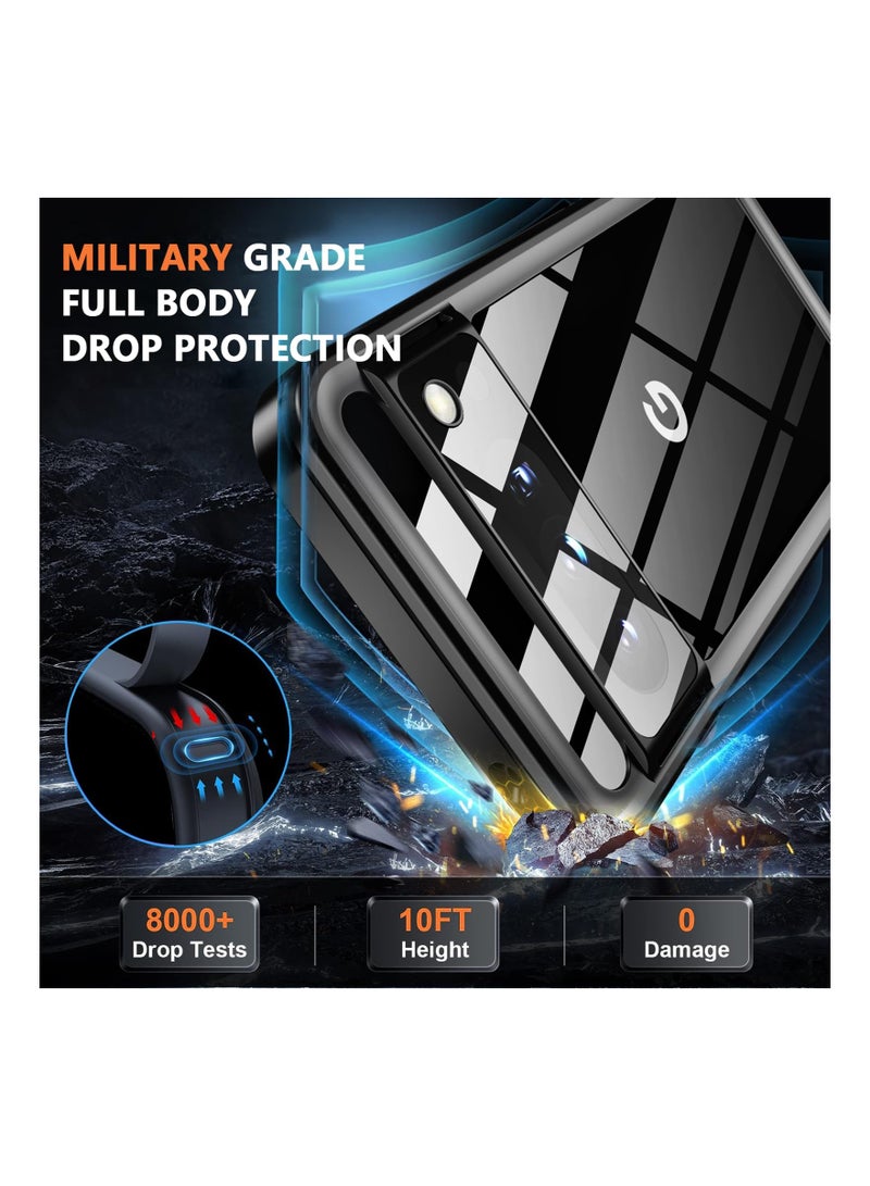 KASTWAVE for Google Pixel 8 Pro Case Waterproof, Pixel 8 Pro Dustproof Case with Built-in Screen & Camera Protector, 10FT Military Fully Body Shockproof Phone Case for Google Pixel 8 Pro (2023), Black - Image 3