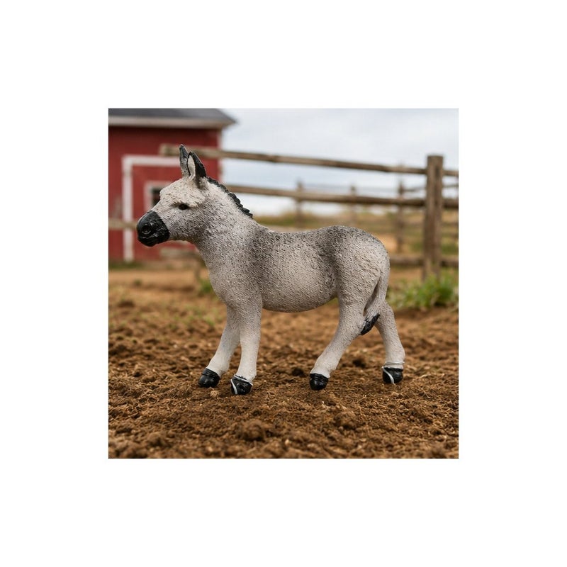 Farm Animal Toy Figure, Grey Donkey | Everyday Adventure - Image 3