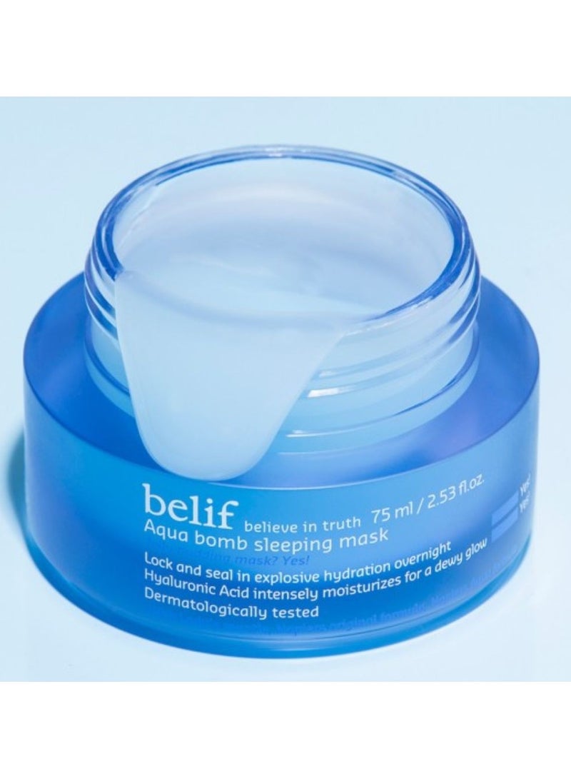 Belif Aqua Bomb Sleeping Mask for Normal and Dry Skin 75ml - Image 3