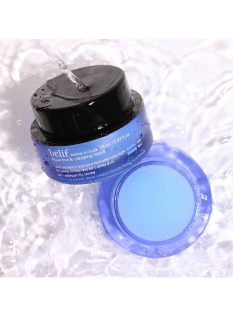 Belif Aqua Bomb Sleeping Mask for Normal and Dry Skin 75ml - Image 4