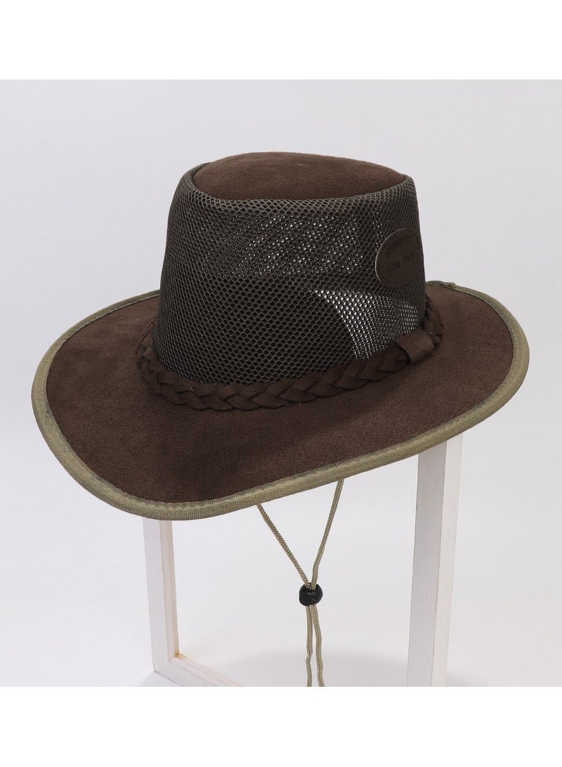 KUYING New Fashion Simple Solid Mesh Breathable Sunshade and Sunscreen Hat 