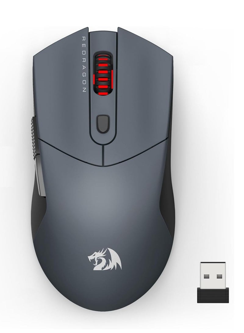 REDRAGON Wireless Gaming Mouse, Ultra-Light 26K DPI Gaming Mouse Tri-Mode Bluetooth Mouse Ergonomic Natural Grip Build, Full Programmable Buttons, Software Supports DIY Keybinds - Image 1