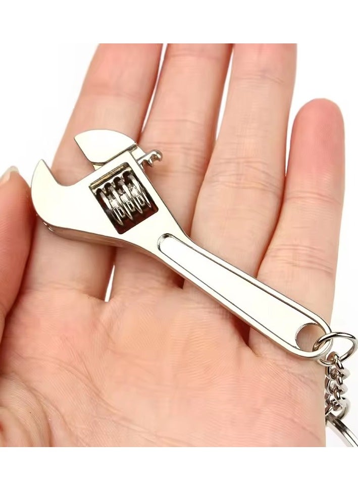 Goolsky Mini Portable Metal Car Wrench Adjustable Universal Spanner Wrench Motorcycle Car Repair Tools Men Special Gift  - Image 5