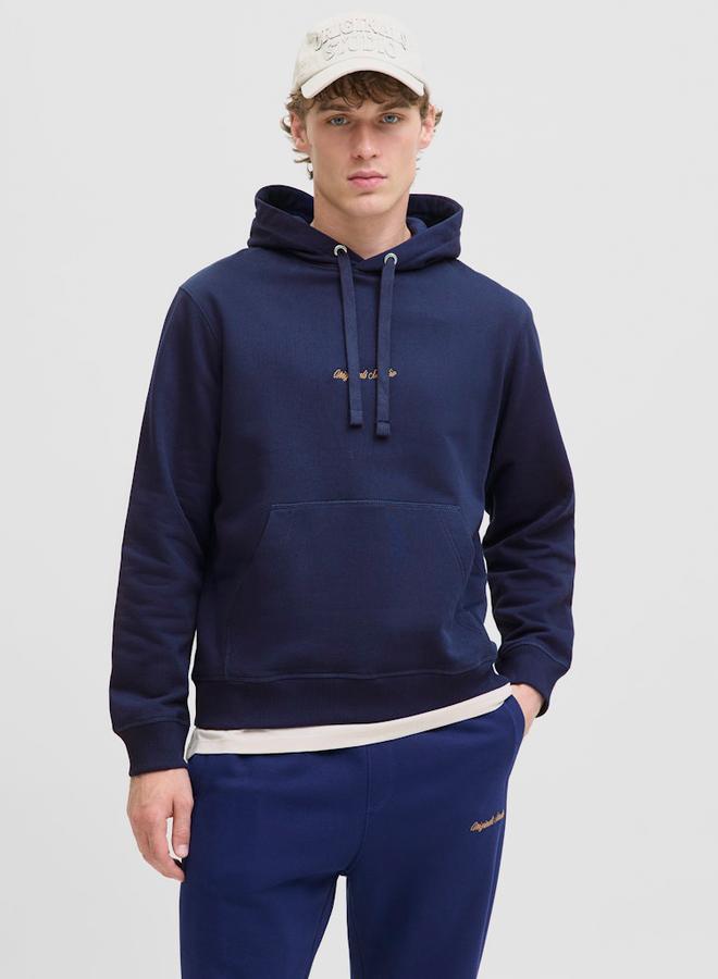 Jack & Jones JORNORREBRO Embroidered Front Detail Hoodie - Image 2