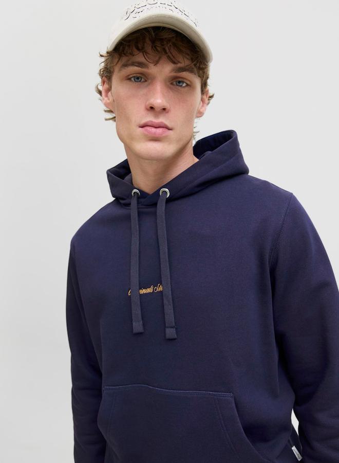 Jack & Jones JORNORREBRO Embroidered Front Detail Hoodie - Image 1