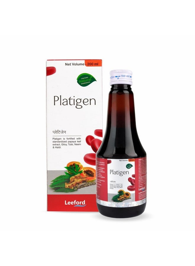 Leeford Platigen Thick Liquid Syrup The Platelet Generator For Healthy Benefits 200Ml Each Pack Of 3 - Image 2
