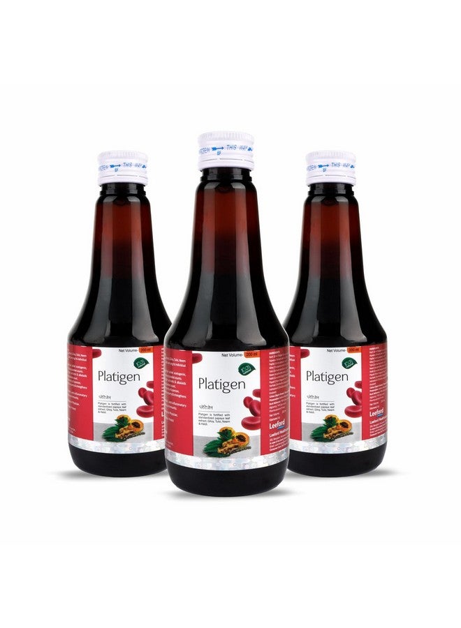 Leeford Platigen Thick Liquid Syrup The Platelet Generator For Healthy Benefits 200Ml Each Pack Of 3 - Image 1