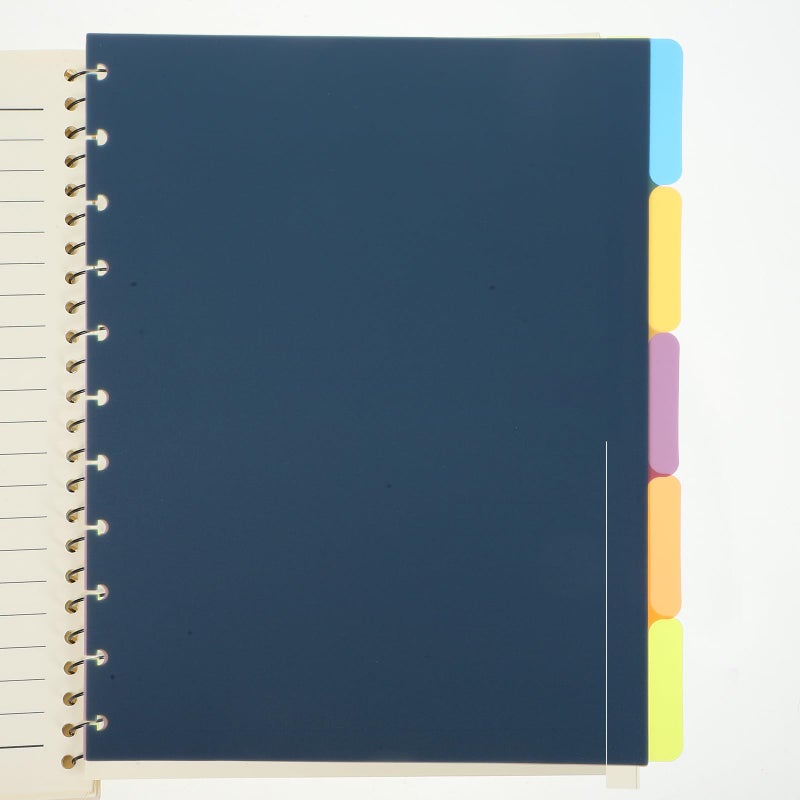 Matte Pp Discbound Binder Dividers 8.5 X 11 Inch With Removable Multi Color Tabs For Office Documents And Note Taking - Image 4